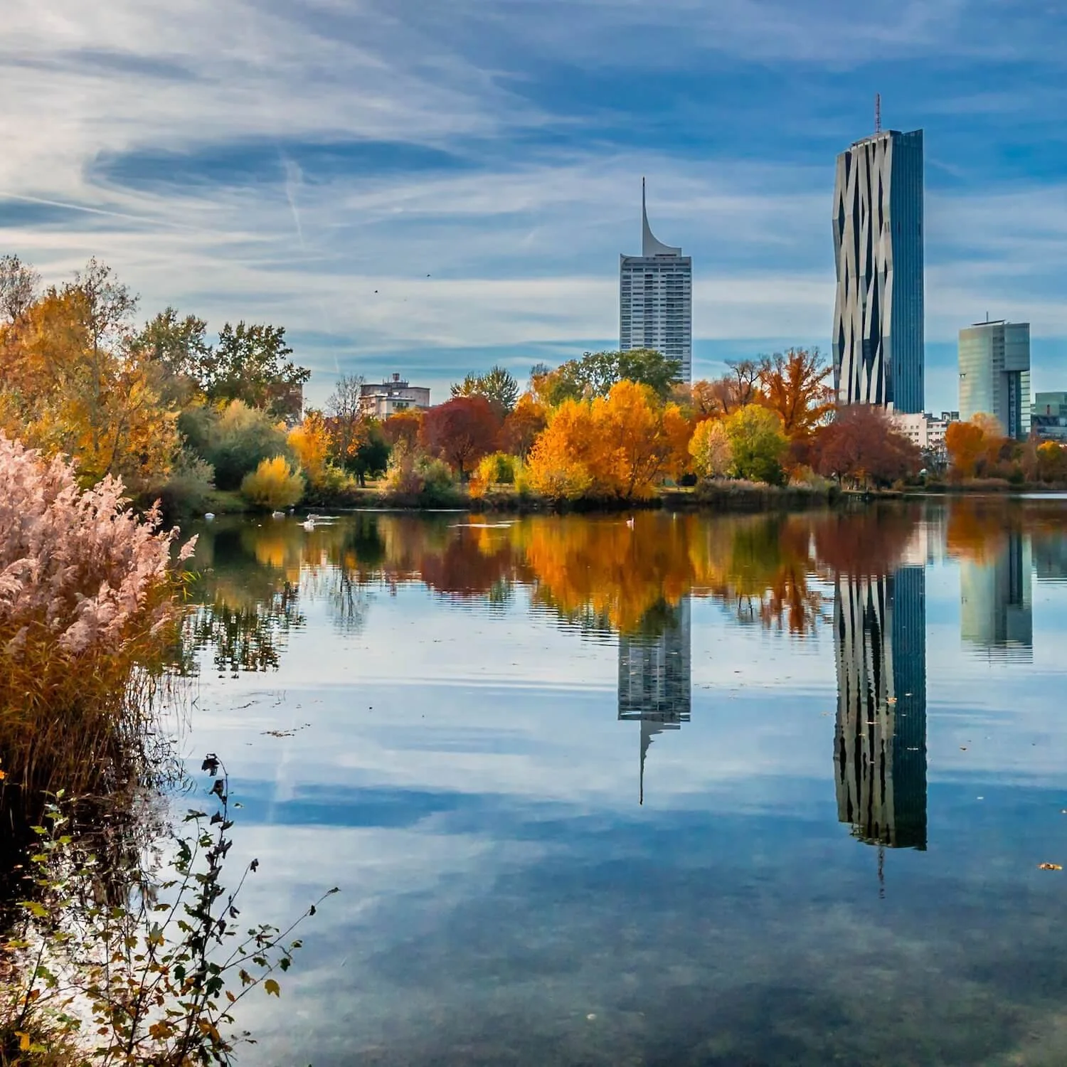 The Kaiserwasser in Vienna, Austria, is one of the many beautiful photo spots in Vienna, about which I've written in the linked blog post.