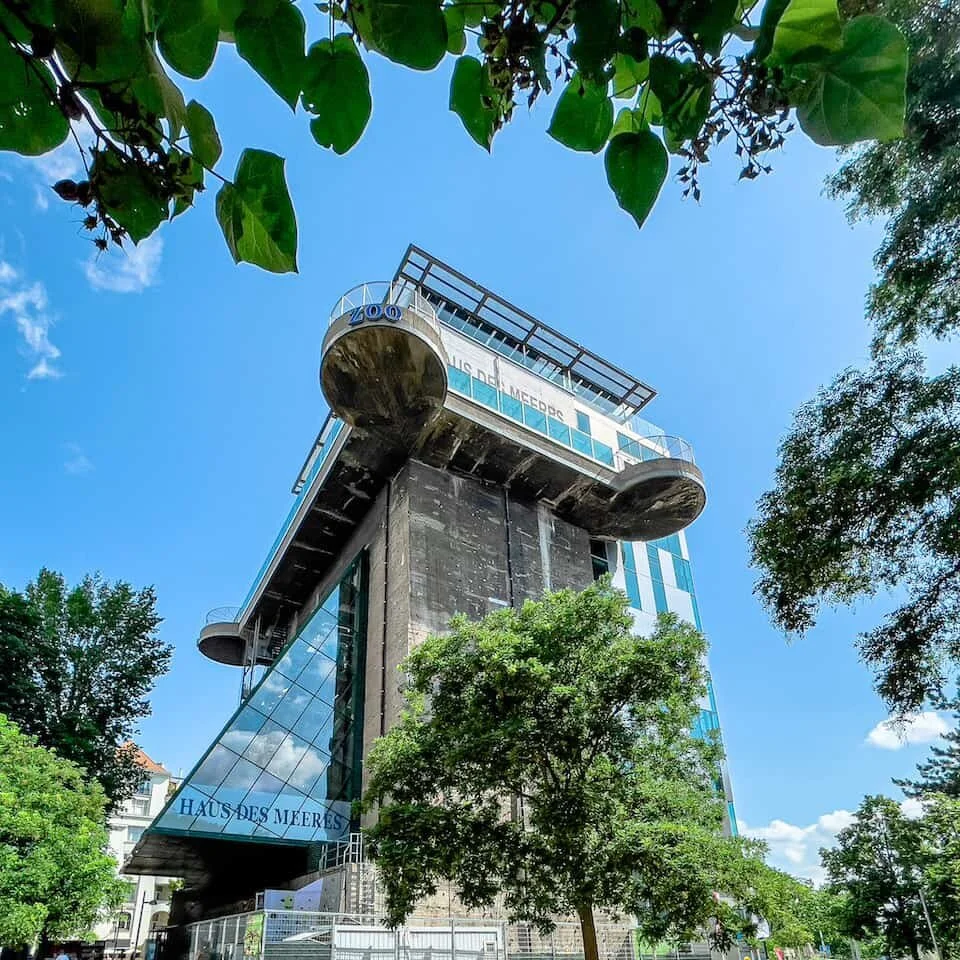 The Vienna Aquarium was built inside and around a former lead flak tower