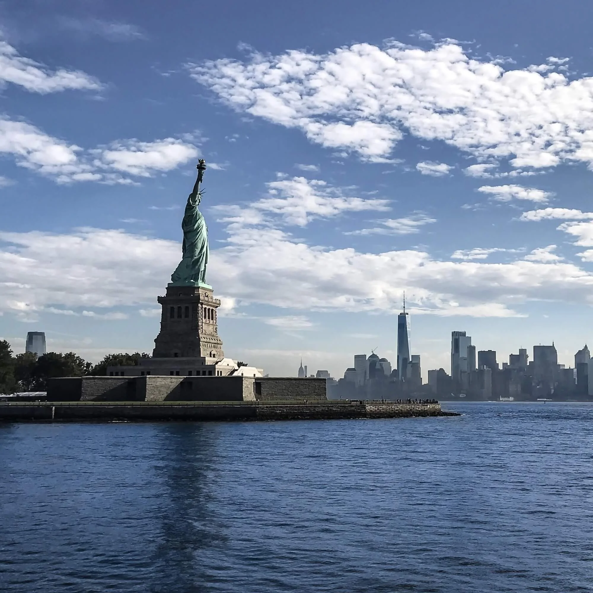 Statue of Liberty as seen from Ellis Island
