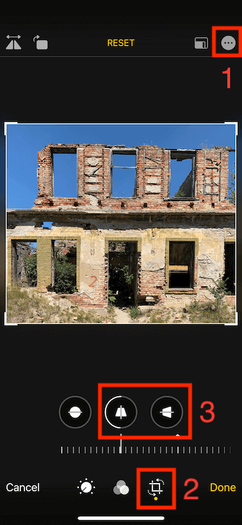 How to use perspective correction in Photos Apps
