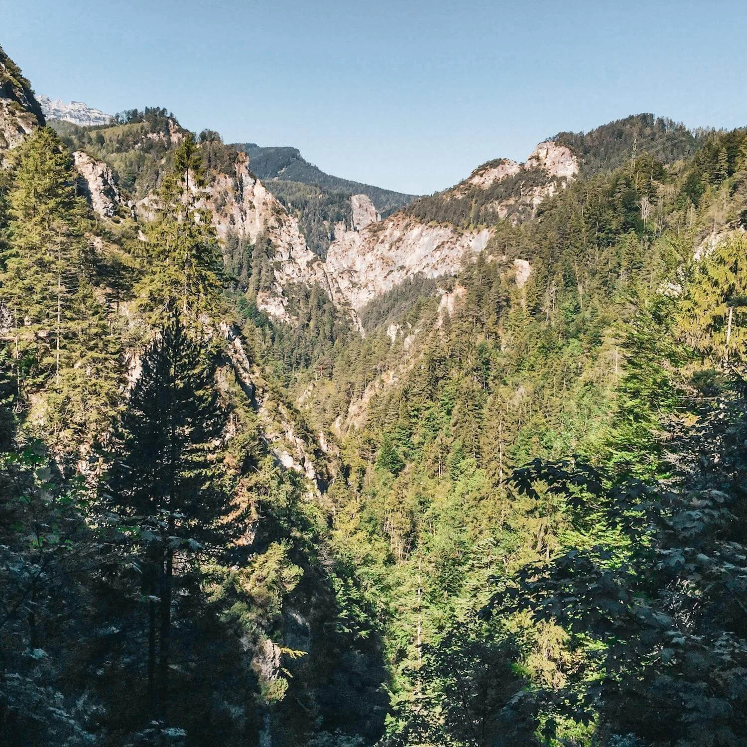 Hiking down into the Ötscher Gorge