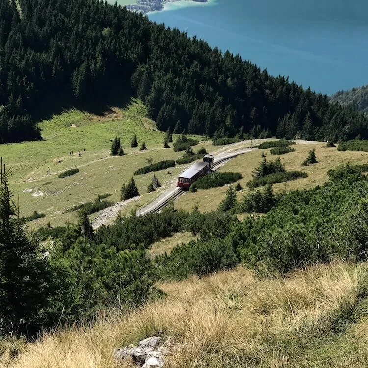 Railroad Cog bringing the next bunch of hikers. Shot on iPhone 7 Plus