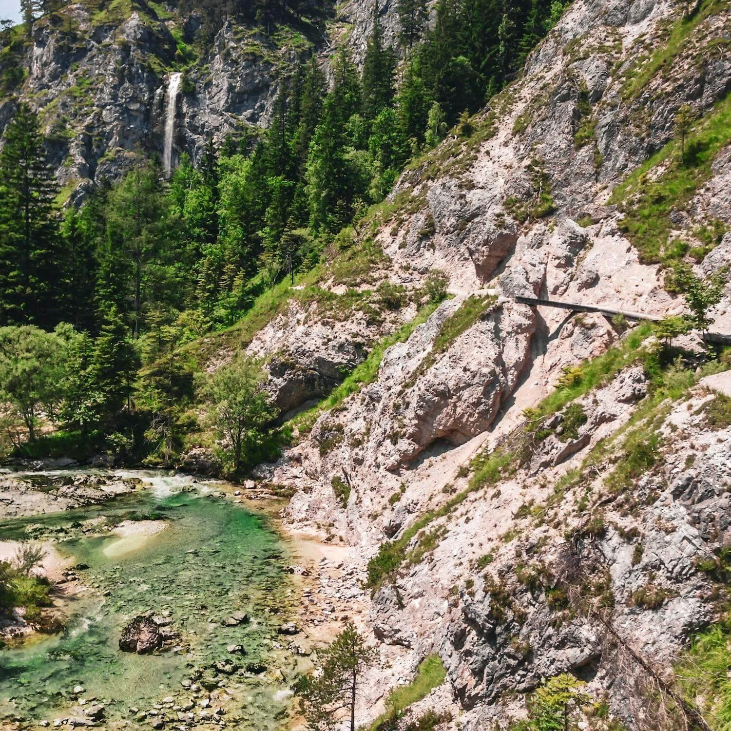 Waterfall at the Ötscher Gorge