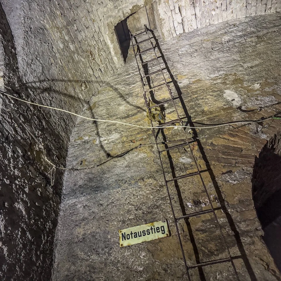 Emergency exit from the underground tunnel