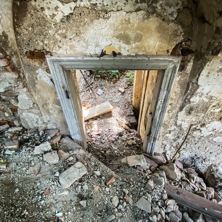 No stairs at Castle Pottendorf