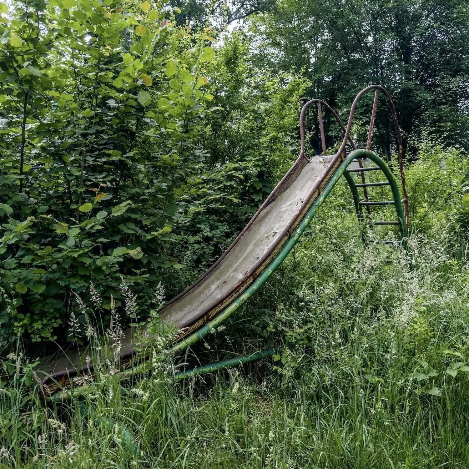 The abandoned playground at Schönwalde