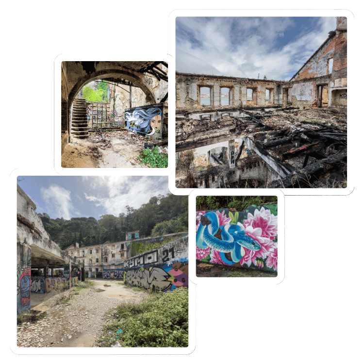 Photo Spots at the Abandoned  Harbor of a Winery near Lisbon
