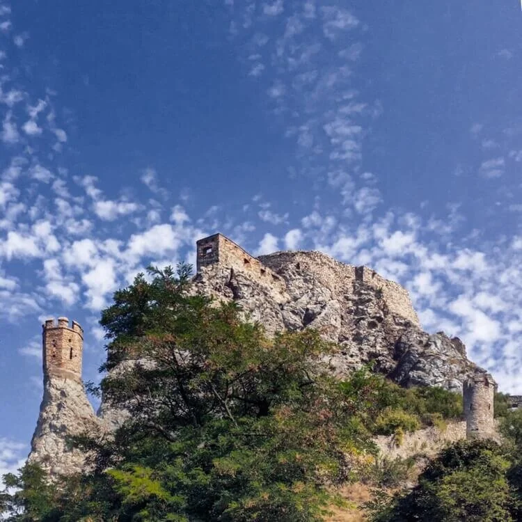 Devin Castle on the top of a small hill