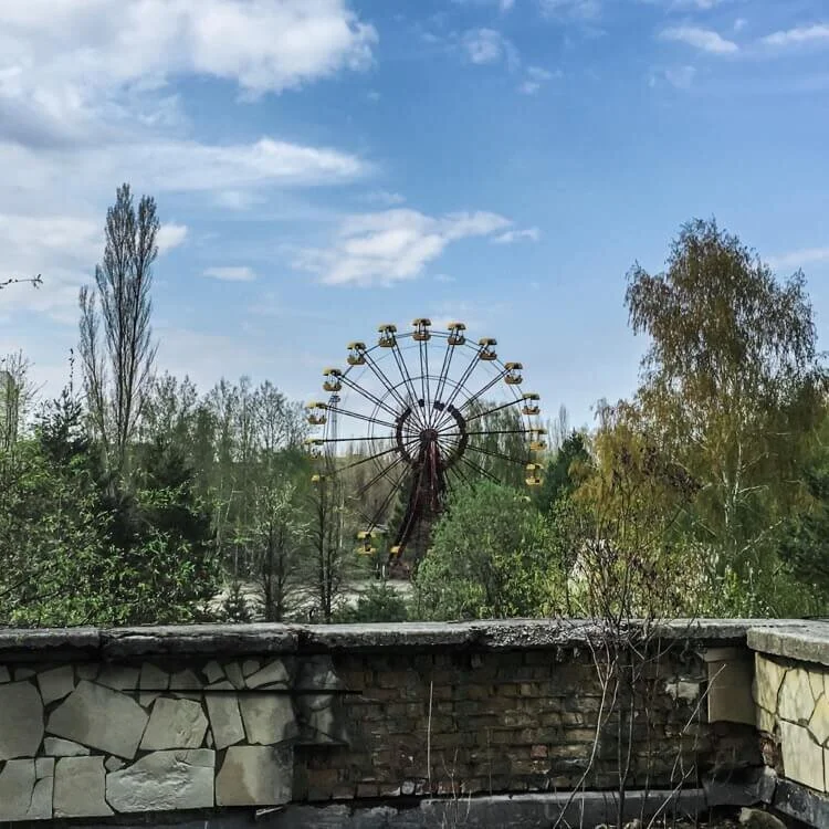 Ferris wheel at the fairground in Pripyat