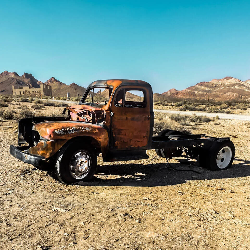 Old car in Rhyolite