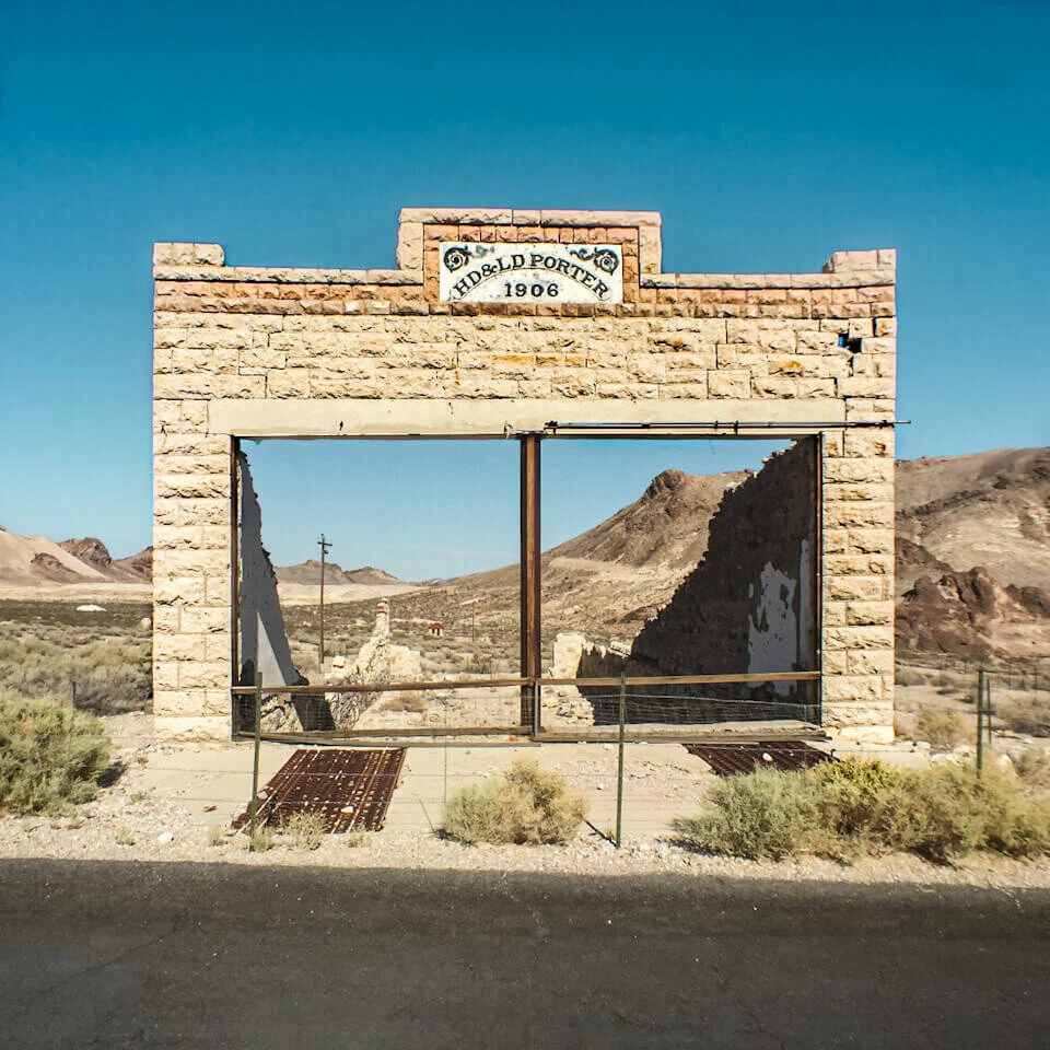 Remains of the Porter Brother Store in Rhyolite