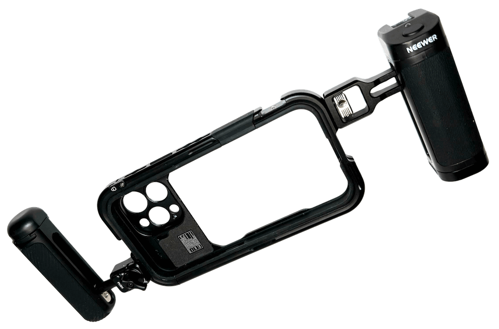 Neewer iPhone Cage with two grips attached