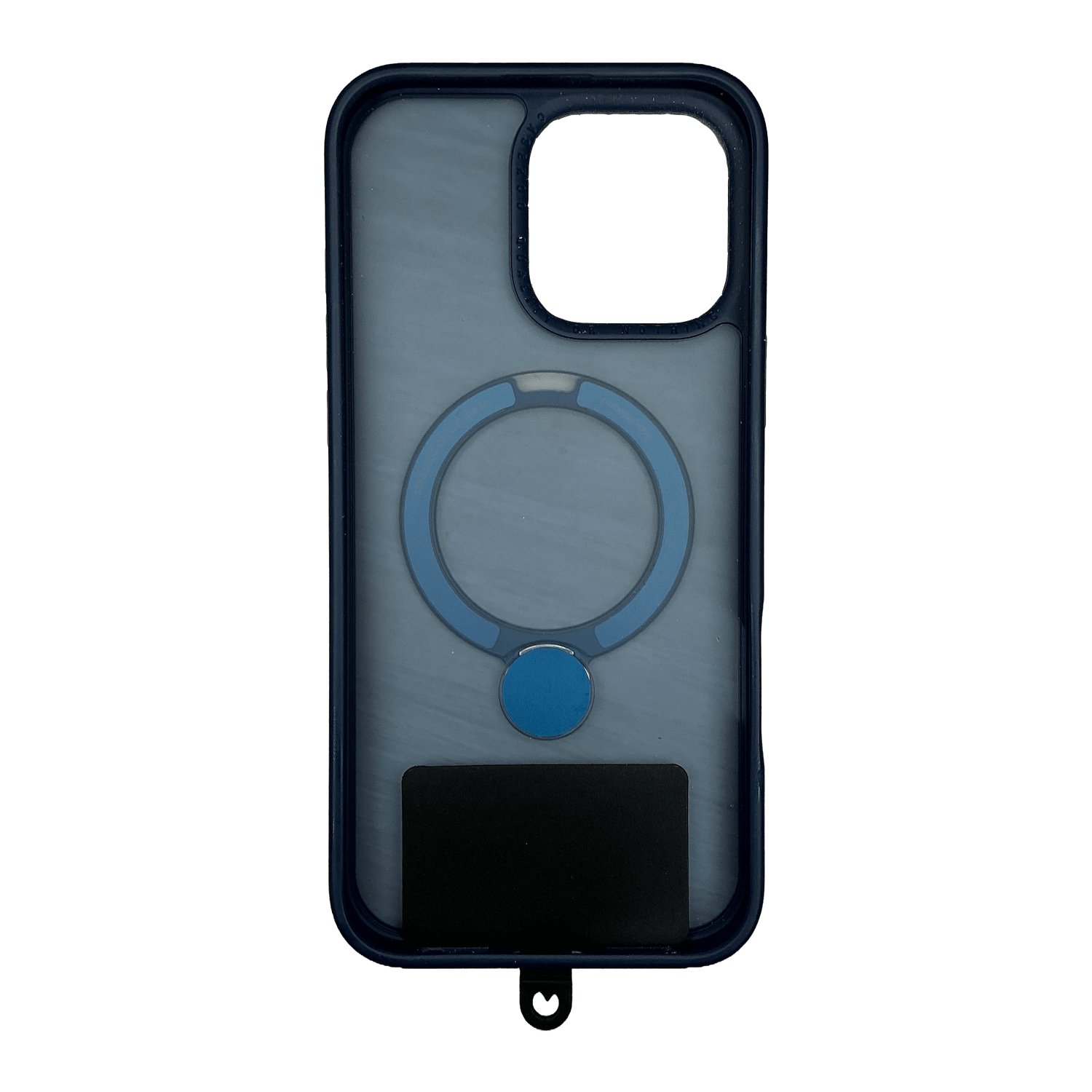 Average iPhone case with tether tab to attach a wrist strap