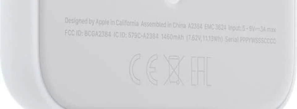 Technical details of the Apple MagSafe battery pack