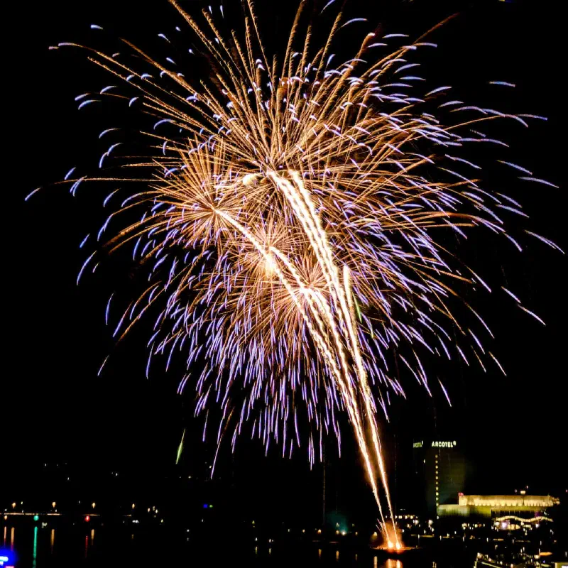 Firework shot on iPhone using Slow Shutter Cam App
