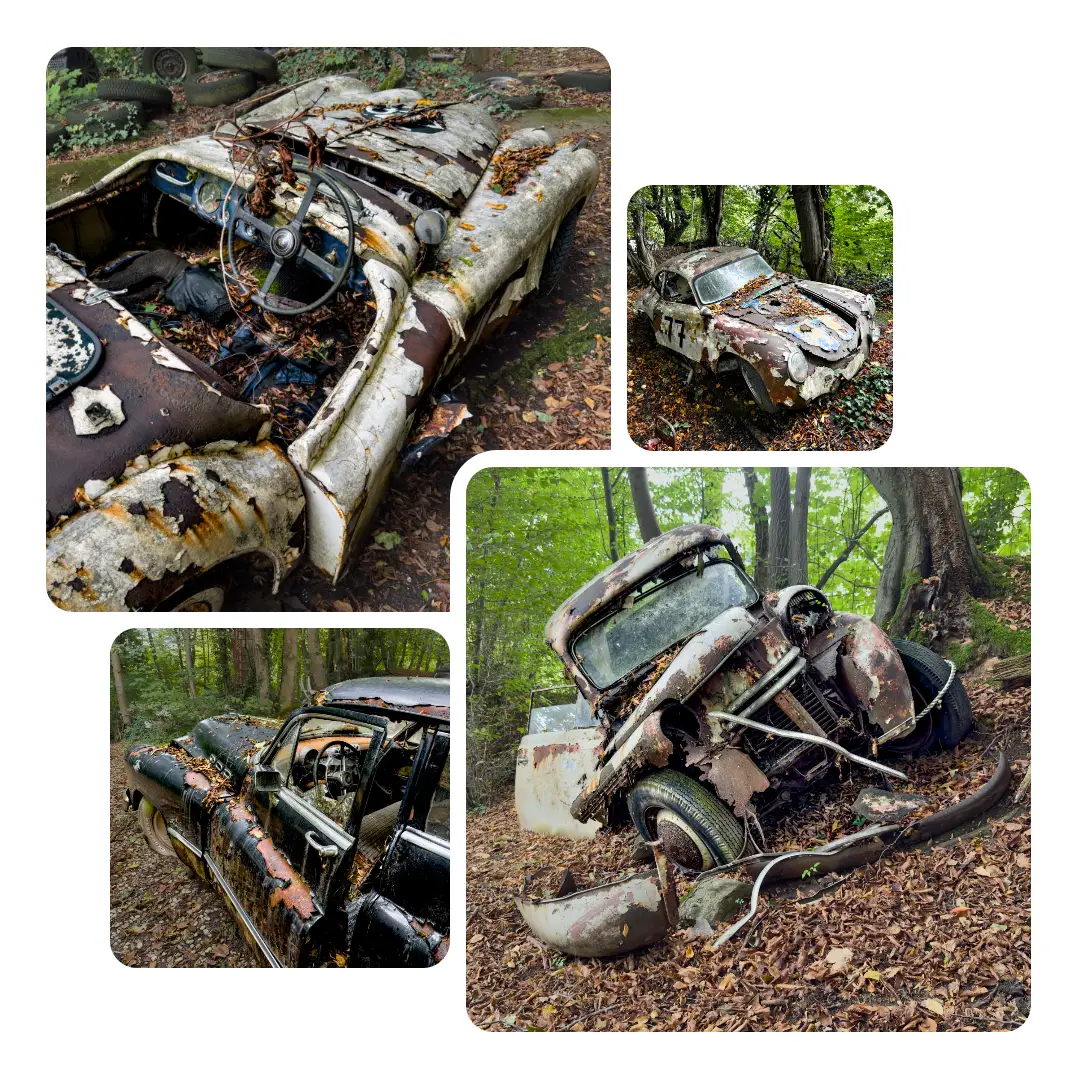 Photos of the Classic Car Graveyard at the Neandertal in Germany