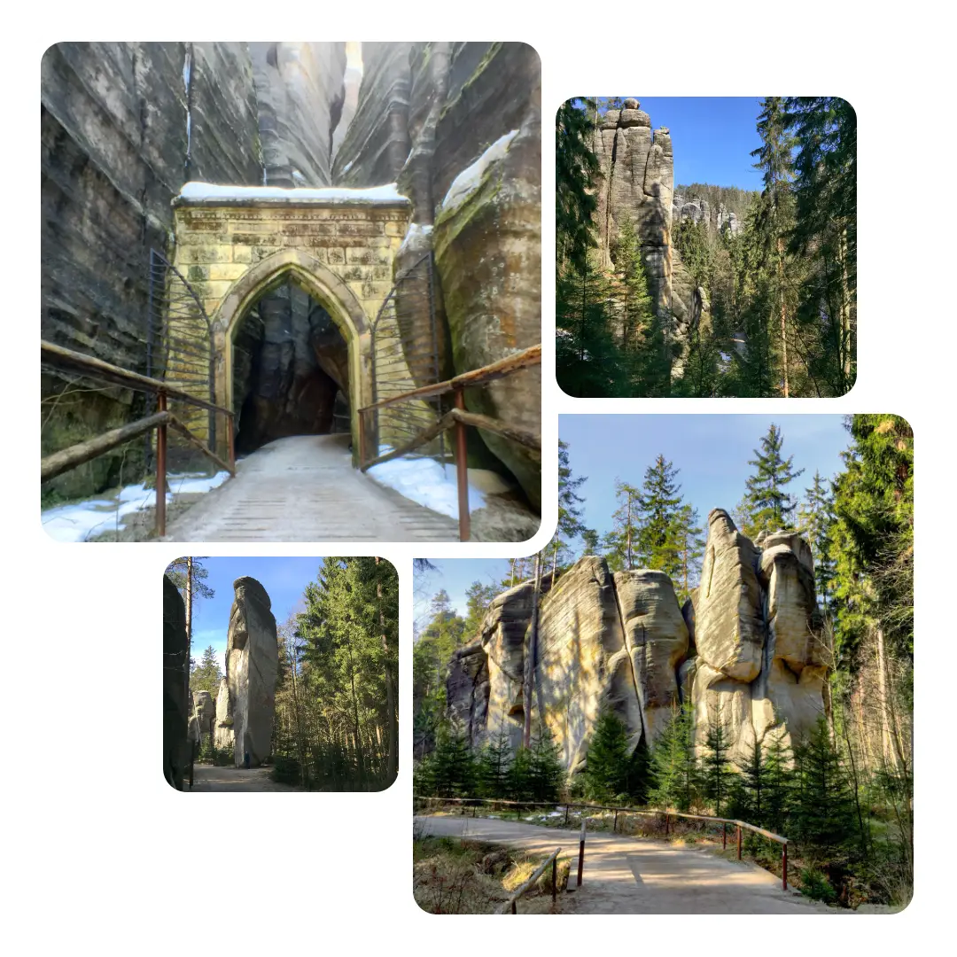 Hiking in the stunning Rock City, Czech Republic