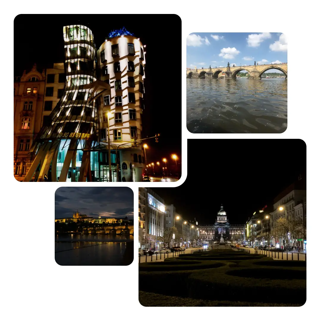 iPhone Night Photography in Prague, Czech Republic