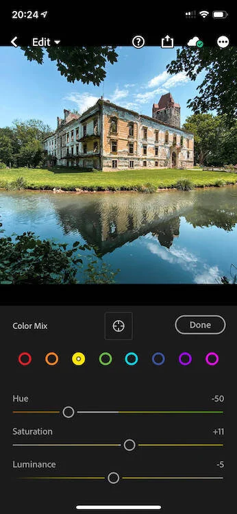 Adjust the tone of the facade
