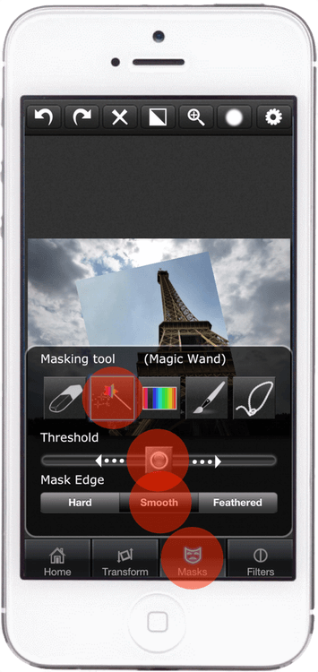 Create a mask in Superimpose to replace the background