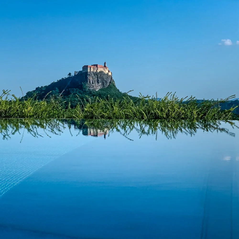 Infinity Pool; Austria. Shot on iPhone Xs. Learn how to use leading lines for photo composition like I did in this photo