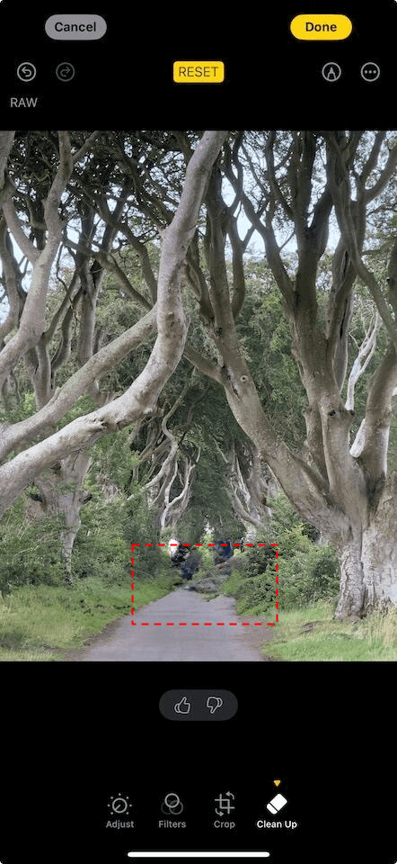 Generative AI sometimes creates artifacts when removing people
