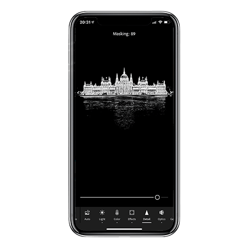 How to sharpen a photo in Lightroom Mobile
