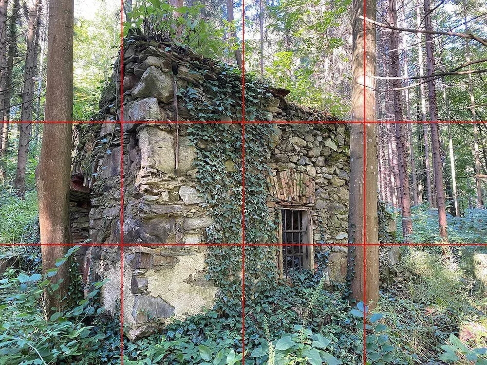 Using the rule of thirds for photo composition