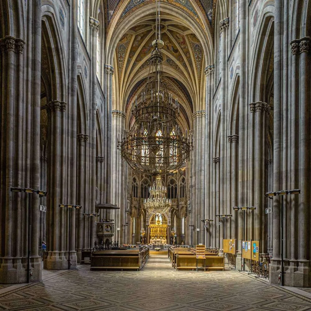 Inside of a church with low light shot as RAW photo on iPhone