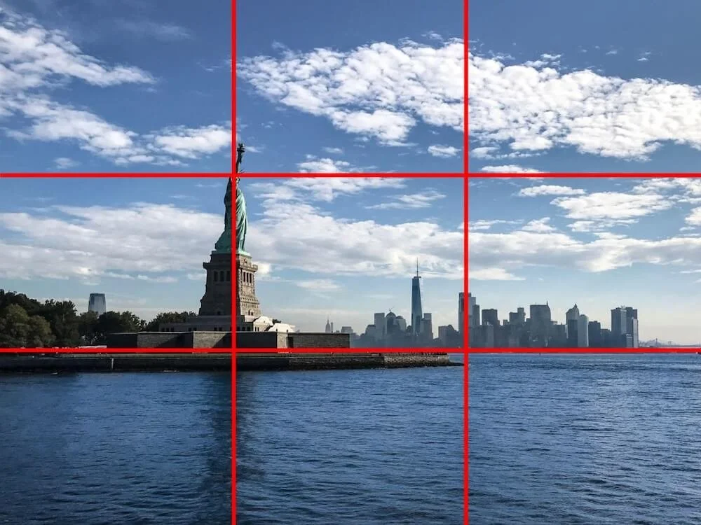 An almost perfect example using the rule of thirds composition technique