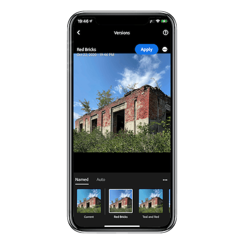 How to use Versions in Lightroom Mobile